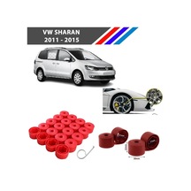Otozet - Vw Sharan Bijon Civata Kapağı Kırmızı Renk 20 Adetli Set 17mm 1k06011739b9