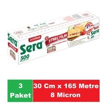 Sera Streç Film 30 Cm X 165 Mt 8 Micron X 3 Paket