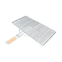 Ahşap Saplı Büyük Boy Katlanabilir Mangal Izgarası 50x30 Cm Diğer