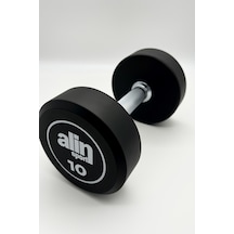 Alin Sport 10 Kg Kauçuk Kaplı Profesyonel Olimpik Dumbbell Dambıl - Beyaz Alin