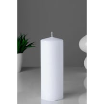 Kokulu Mum Beyaz Genişlik 5 Cm Yükseklik - 15 Cm Lavanta Kokulu Beyaz