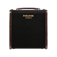 Nux Stagemanıı Stageman Iı Akustik Gitar Amfisi Üst Segment - Şarj Edilebilir 80 Watt Güç, Çift Kanal Mikrofon Ve Enstrüman , Bluetooth 5.0, Dahili Loop Ve Drum Machine Ölçüler: 310 X 280 X 328 Mm