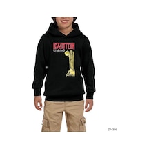 Zepplin Giyim Led Zeppelin Siyah Çocuk Kapşonlu Sweatshirt