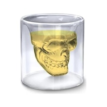 Senon Crystal Head Kuru Kafa 4 Lü Shot Bardak Seti Tekila Bardağı Kuru Kafa Tasarımlı Isıya Dayanıklı Sunum Kokteyl Bardağı