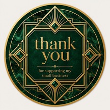Papelia 100 Adet Premium Thank You Sticker Yuvarlak Teşekkür Etiketi Lüks Tasarım Paketleme Ve Kargo Süsleme Etiketi