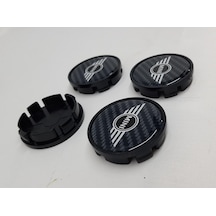 Jant Göbeği Mini Cooper 65-62 62Mm.Yuva Plasto 4 Lü Set Karbon