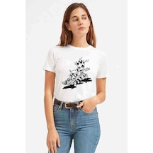 Come Back I Am Groot Baskılı Beyaz Kadın Tshirt