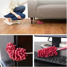 Teleskopik Mikrofiber Pratik Uzayabilen Toz Alma Fırçası Aparatı