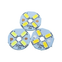 20 Adet 5730 SMD LED Modül 2W 20mm Alüminyum PCB Beyaz Işık Downlight Tamir Gün Işığı
