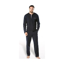 Pierre Cardin 5454 Erkek Uzun Kollu Pijama Takımı-siyah