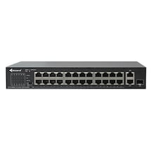 Vguard Vg-sw1024p-225 24 Port 10/100mbps Rj45 + 1 Port 10/100mbps Rj45 + 1 Port 10/100/1000mbps Combo 225w Poe Yönetilemez Switch