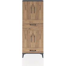 Arges Dolap 4 Raflı 2 Çekmeceli 4 Kapaklı 60x30x163 Antrasit-çam Antrasit Arges Dolap 4 Raflı 2 Çekmeceli 4 Kapaklı 60x30x163 Antrasit-çam Antrasit