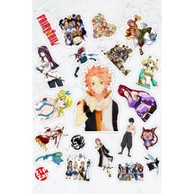 Fairy Tail Anime Sticker Paketi 20 Adet Sticker Çok Renkli