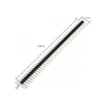 40 Pin (1x40) 7.1mm 1.27mm 180 Derece Erkek - Erkek Pin Header