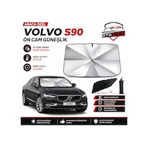 Volvo S90 Şemsiye Tip Ön Cam Güneşliği Katlanabilir Uv Korumalı Araç Cam Güneşlik