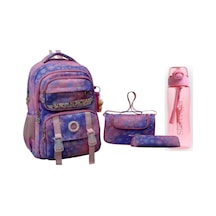 Astral Kids Gökkuşağı Okul Çantası&beslenme Çantası&kalemlik Seti - Suluk&matara 1 Mor