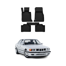 Bmw 5 Series E39 1996-2003 Uyumlu 4d Havuzlu Paspas Kauçuk Siyah 5 Parça