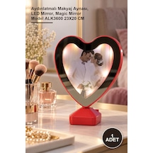 1 Adet Ledli Sihirli Ayna Çerçeve Aydınlatmalı Makyaj Aynası, Led Mirror, Magic Mirror Model Alk3600 23x20 Cm Genel