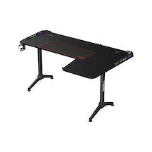 Twısted Minds Warrıor Tm-y-rb-rgb L Design Oyuncu Masası - Siyah Twısted Minds Warrıor Tm-y-rb-rgb L Design Oyuncu Masası - Siyah