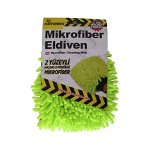 Mikrofiber Makarna Yıkama Eldiveni Yeşil