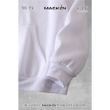 Macklin Unisex Kadın Erkek Renaissance Özel Tasarım Baskılı Kapşonlu Sweatshirt Beyaz Mck0864 Beyaz