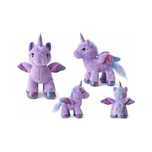 30 Cm Mor Peluş Unicorn Oyuncak Yumuşak Dokulu, Sevimli Ve Renkli Unicorn Mor