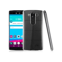 Kvy Lg V10 Kamera Korumalı Süper Silikon Kılıf Şeffaf