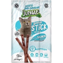 Jungle Sticks Somonlu Çubuk Kedi Ödülü 15 G 3 X 5 Gr X 20 Adet