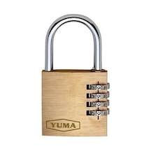 Yuma Şifreli Pirinç Asma Kilit 40 Mm 4 Basamaklı Enka706