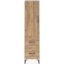 Arges Dolap 4 Raflı 2 Çekmeceli Tek Kapaklı 44x30x182 Aytaşı-çam Aytaşı