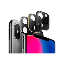 Apple Uyumlu iPhone X CP-03 Zore 11 Pro Max Kamera Lens Dönüştürücü-Gri Gri