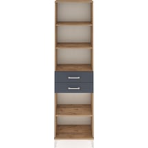Arges Dolap 4 Raflı 2 Çekmeceli 60x30x221 Çam-antrasit Çam