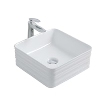 Paluci Arte White Kare Lavabo Sırlı
