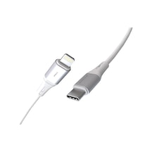 Wahoo Type C-lightning 27watt Pd Hızlı Şarj Kablosu Beyaz/gümüş Metal 100 Cm Standart