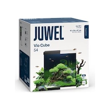 Juwel Aquarium Vio Küp 54 Beyaz Akvaryum Seti Led Aydınlatmalı Ve Filtreli 41x36x47h Cm