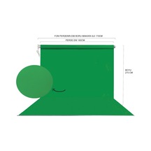 Hs Stüdyo Teknik 160x270cm Yeşil Fon Perdesi Seti