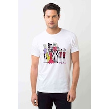 Family By Baskılı Beyaz Erkek Tshirt