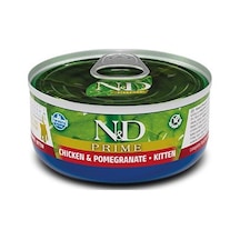 N&d Prime Tahılsız Tavuk Ve Narlı Yavru Yaş Kedi Konservesi 80 Gr