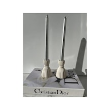 Dekoratif Şamdan Mumluk Beyaz Mumluk, Tealight Pinterest Model Aksesuar