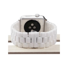 Watch 44mm Uyumlu Krd-15 Metal Omsy Kordon-beyaz