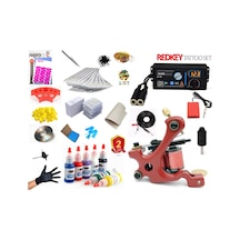 Xl-499 Redkey Dijital Adaptörülü Tattoo Dövme Makinası Seti