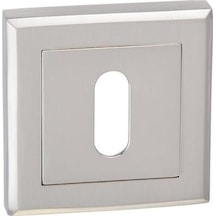 Hafele Kare Oda Kapı Kolu Rozeti 53mm, Mat Paslanmaz Çelik Renk