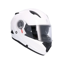 Shiro 508 Sv Triton Çene Açılır Motosiklet Kaskı Beyaz M