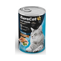 Eurocat - 976 - Somon Parça Etli Yetişkin Kedi Konserve - Hcctrend - 400 Gr