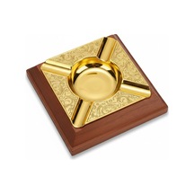 Cigarloong Damascus Ahşap Puro Küllüğü Gold 4lü
