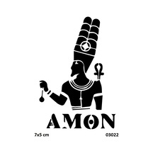 Airbrush Tattoo Antik Mısır Tanrı Amon-ra Yapışkanlı Stencil Süsleme Ve Boyama Kalıbı