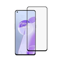 Microcase Oneplus 9Rt 5G Tam Kaplayan Çerçeveli Cam - Siyah