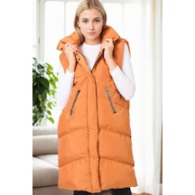 Z6743 Dewberry Bayan Yelek-camel-1 Camel-1