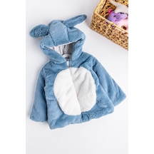 Baby&Kids Tavşan Kulaklı Welsoft Peluş Çocuk Mont 001