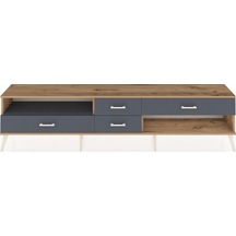 Arges Tv Ünitesi Tek Raflı 4 Çekmeceli 220x30x51 Çam-antrasit Antrasıt/antrasıt - Atlas Çam
